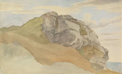 Outcropping rochoso (recto), floresta rochosa com carrinhos de criança (verso)